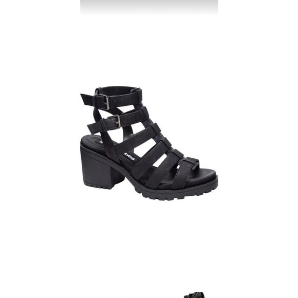 Dirty Laundry Dual Strap Platform Wedge Sandals Shoes Women’s Size 8.5